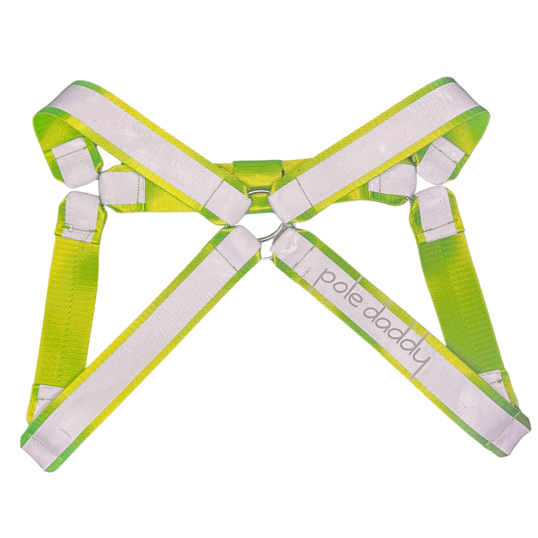 Back of Tradie Harness in green