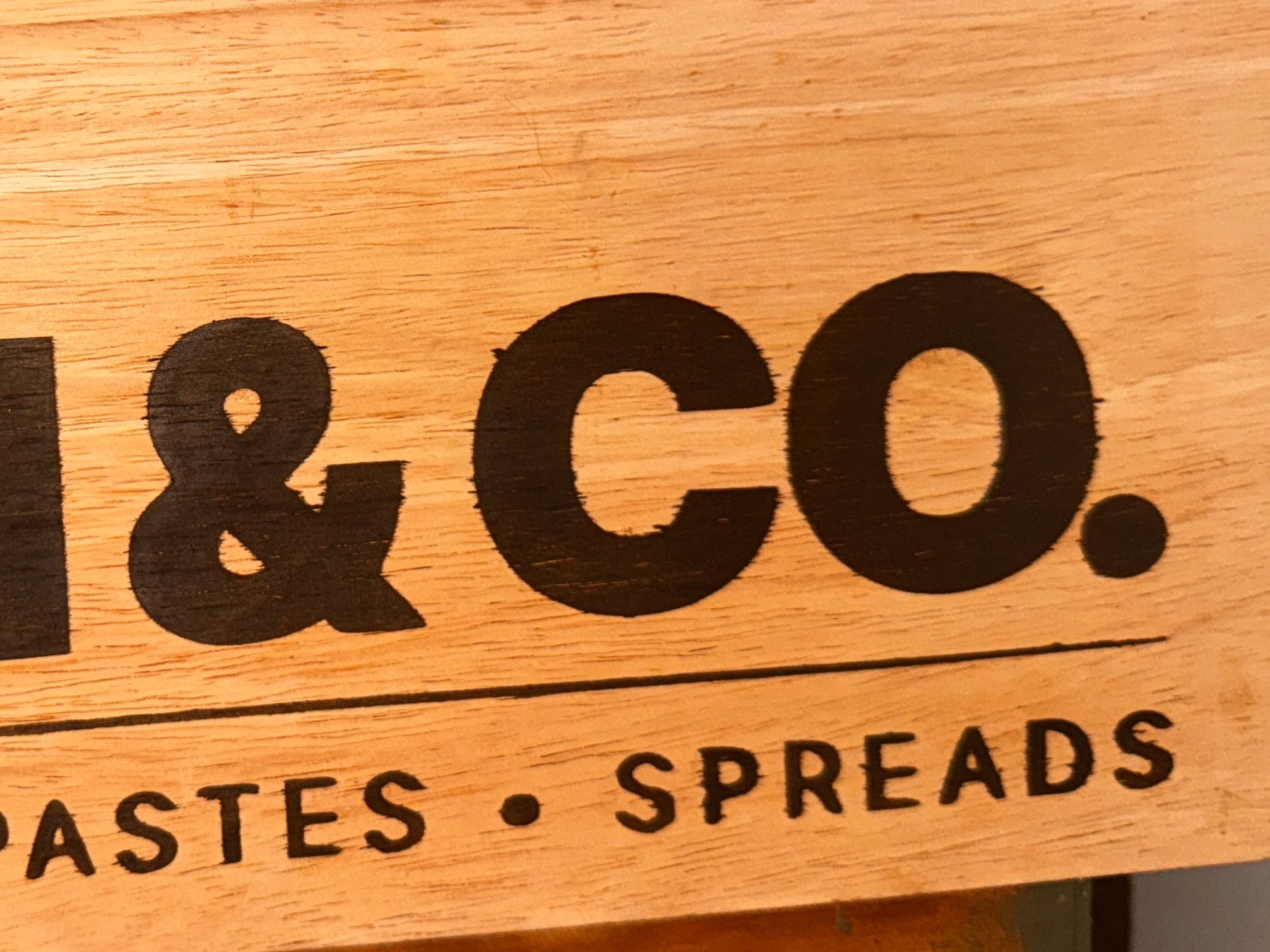 Branded chopping board by Pole Daddy